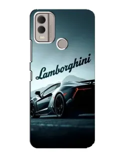 Чехол для Nokia C22 с картинкой «Классическая надпись Lamborghini»