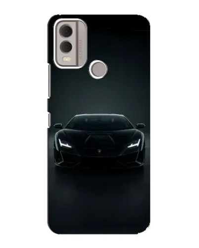 Чехол для Nokia C22 с картинкой «Черный Lamborghini Aventador» Чехол для Nokia C22 с картинкой «Черный Lamborghini Aventador»