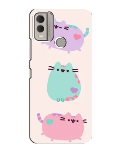 Чехол для Nokia C22 с картинкой «Pusheen трио» Чехол для Nokia C22 с картинкой «Pusheen трио»
