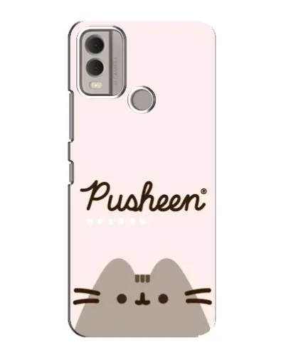 Чехол для Nokia C22 с картинкой «Pusheen логотип» Чехол для Nokia C22 с картинкой «Pusheen логотип»