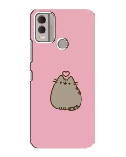 Чехол для Nokia C22 с картинкой «Pusheen сердце» Чехол для Nokia C22 с картинкой «Pusheen сердце»