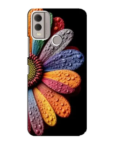 Чехол для Nokia C22 с картинкой «Радужный цветок» Чехол для Nokia C22 с картинкой «Радужный цветок»