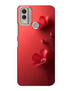 Чехол для Nokia C22 с картинкой «Маковые соцветия»