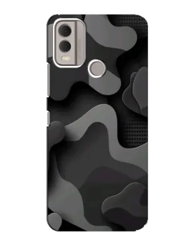Чехол для Nokia C22 с картинкой «Темный абстрактный камуфляж» Чехол для Nokia C22 с картинкой «Темный абстрактный камуфляж»