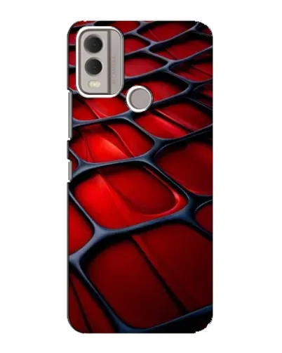 Чехол для Nokia C22 с картинкой «Красная глянцевая сетка» Чехол для Nokia C22 с картинкой «Красная глянцевая сетка»
