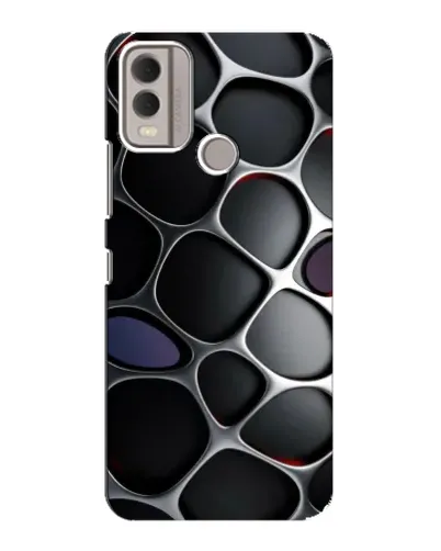Чехол для Nokia C22 с картинкой «Объемная темная решетка» Чехол для Nokia C22 с картинкой «Объемная темная решетка»