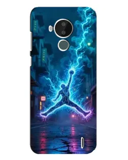 Чехол для Nokia C30 с картинкой «Jordan Gold Jumpman» Чехол для Nokia C30 с картинкой «Jordan Gold Jumpman»
