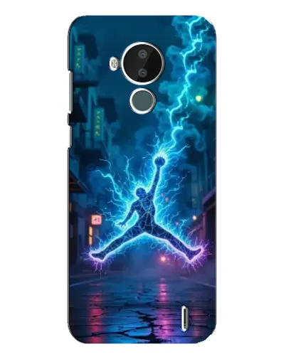 Чехол для Nokia C30 с картинкой «Jordan Gold Jumpman»