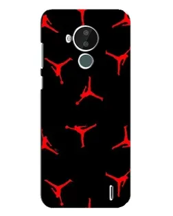 Чехол для Nokia C30 с картинкой «Jordan Red Pattern» Чехол для Nokia C30 с картинкой «Jordan Red Pattern»