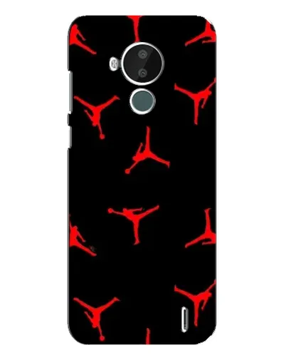 Чехол для Nokia C30 с картинкой «Jordan Red Pattern»