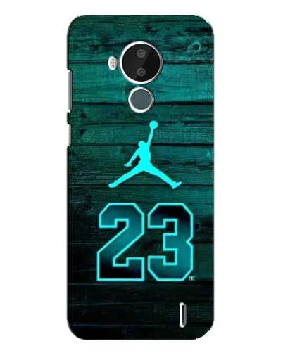 Чехол для Nokia C30 с картинкой «Jordan Cyan 23»