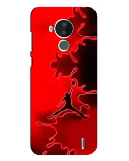 Чехол для Nokia C30 с картинкой «Jordan Red Smoke»