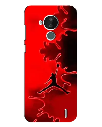 Чехол для Nokia C30 с картинкой «Jordan Red Smoke»