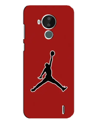 Чехол для Nokia C30 с картинкой «Jordan Red Back»