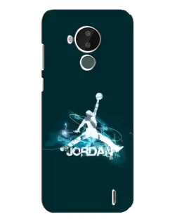 Чехол для Nokia C30 с картинкой «Jordan Blue Fire»