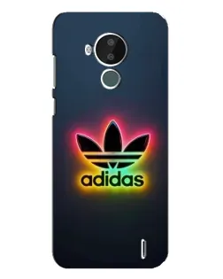 Чехол для Nokia C30 с картинкой «Неоновый Adidas»