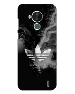 Чехол для Nokia C30 с картинкой «Абстрактный дым Adidas»