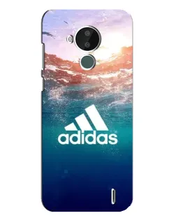 Чехол для Nokia C30 с картинкой «Океанская глубина адидас»