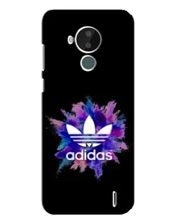 Чехол для Nokia C30 с картинкой «Взрыв красок Adidas»