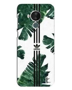 Чехол для Nokia C30 с картинкой «Пальмовые листья адидас»