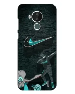 Чехол для Nokia C30 с картинкой «Спортивный арт Nike» Чехол для Nokia C30 с картинкой «Спортивный арт Nike»