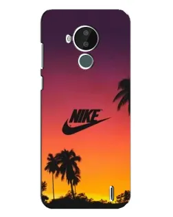 Чехол для Nokia C30 с картинкой «Nike на закате солнца»