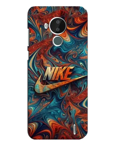Чехол для Nokia C30 с картинкой «Nike в абстракции»