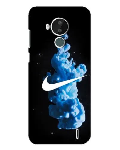 Чехол для Nokia C30 с картинкой «Nike и синий дым»