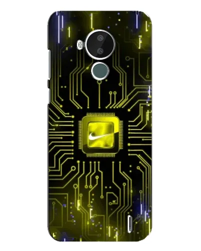 Чехол для Nokia C30 с картинкой «Nike — золотая искра»
