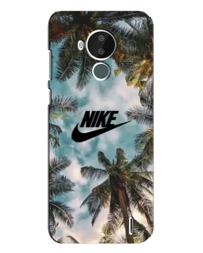 Чехол для Nokia C30 с картинкой «Тропический принт Nike» Чехол для Nokia C30 с картинкой «Тропический принт Nike»