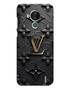 Чехол для Nokia C30 с картинкой «Кожаная текстура LV»