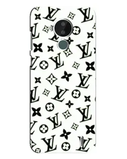 Чехол для Nokia C30 с картинкой «Монохромный хаос LV»