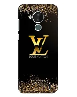 Чехол для Nokia C30 с картинкой «LV — золотые искры»