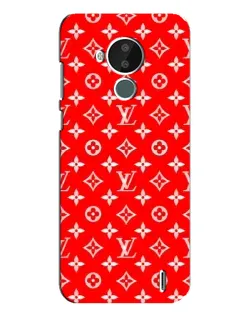 Чехол для Nokia C30 с картинкой «Яркий паттерн LV»