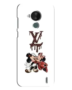 Чехол для Nokia C30 с картинкой «LV и Микки Маус»