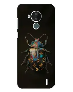 Чехол для Nokia C30 с картинкой «LV — мраморный принт»