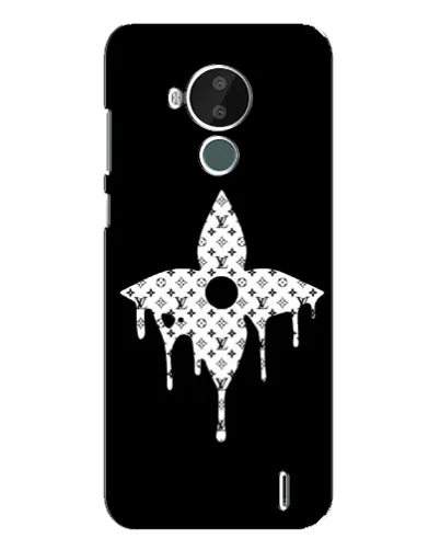 Чехол для Nokia C30 с картинкой «Цветочная монограмма» Чехол для Nokia C30 с картинкой «Цветочная монограмма»