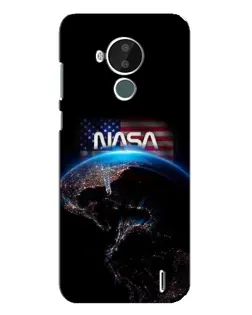 Чехол для Nokia C30 с картинкой «Земля из космоса NASA»