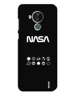 Чехол для Nokia C30 с картинкой «NASA — технический принт»