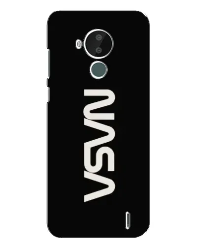 Чехол для Nokia C30 с картинкой «NASA — вертикальный логотип»
