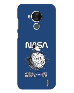 Чехол для Nokia C30 с картинкой «NASA — лунная миссия»