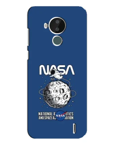 Чехол для Nokia C30 с картинкой «NASA — лунная миссия»