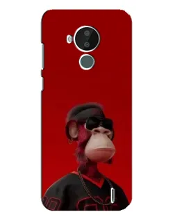Чехол для Nokia C30 с картинкой «Bored Ape в красном» Чехол для Nokia C30 с картинкой «Bored Ape в красном»