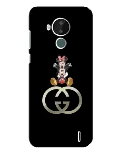 Чехол для Nokia C30 с картинкой «Минни Маус на лого»
