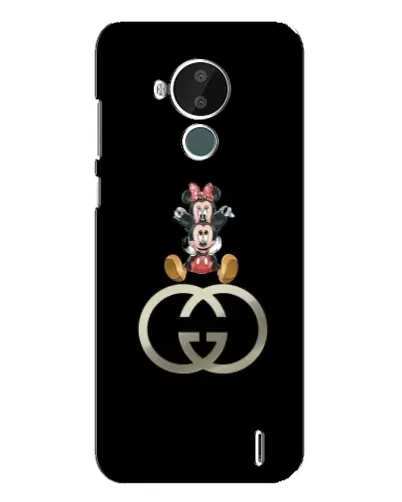 Чехол для Nokia C30 с картинкой «Минни Маус на лого»