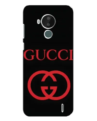 Чехол для Nokia C30 с картинкой «Gucci — красный логотип»