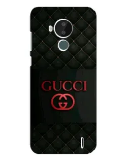 Чехол для Nokia C30 с картинкой «Gucci — стеганый черный»
