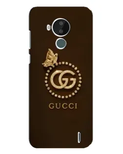 Чехол для Nokia C30 с картинкой «Gucci — золотая бабочка»