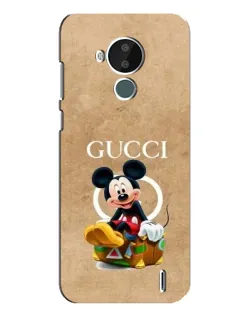 Чехол для Nokia C30 с картинкой «Микки Маус Gucci — крафт»