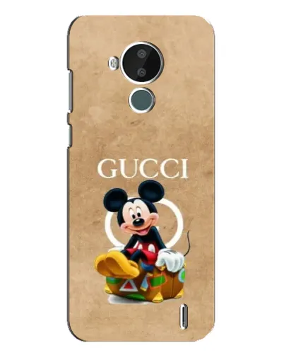 Чехол для Nokia C30 с картинкой «Микки Маус Gucci — крафт»